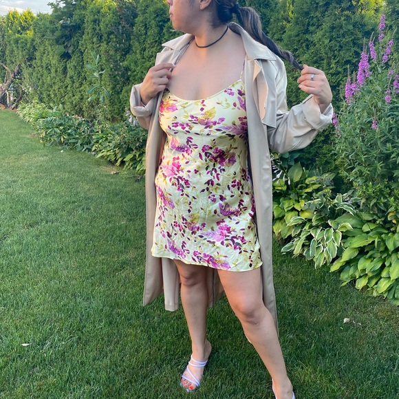 Vintage Silk Floral Victoria Secrets Dress Lingerie - Picture 2 of 6